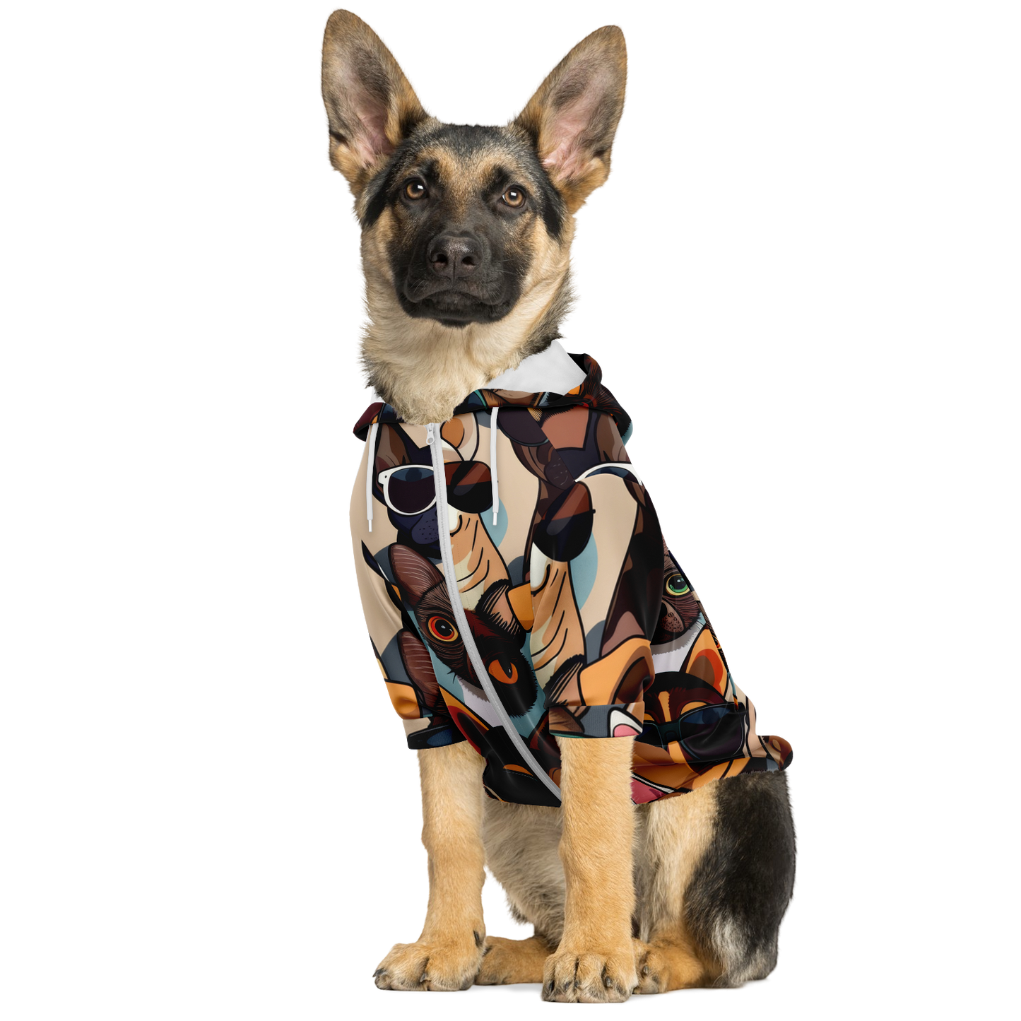 Custom Dog Zip-Up Hoodie - Cool Dog