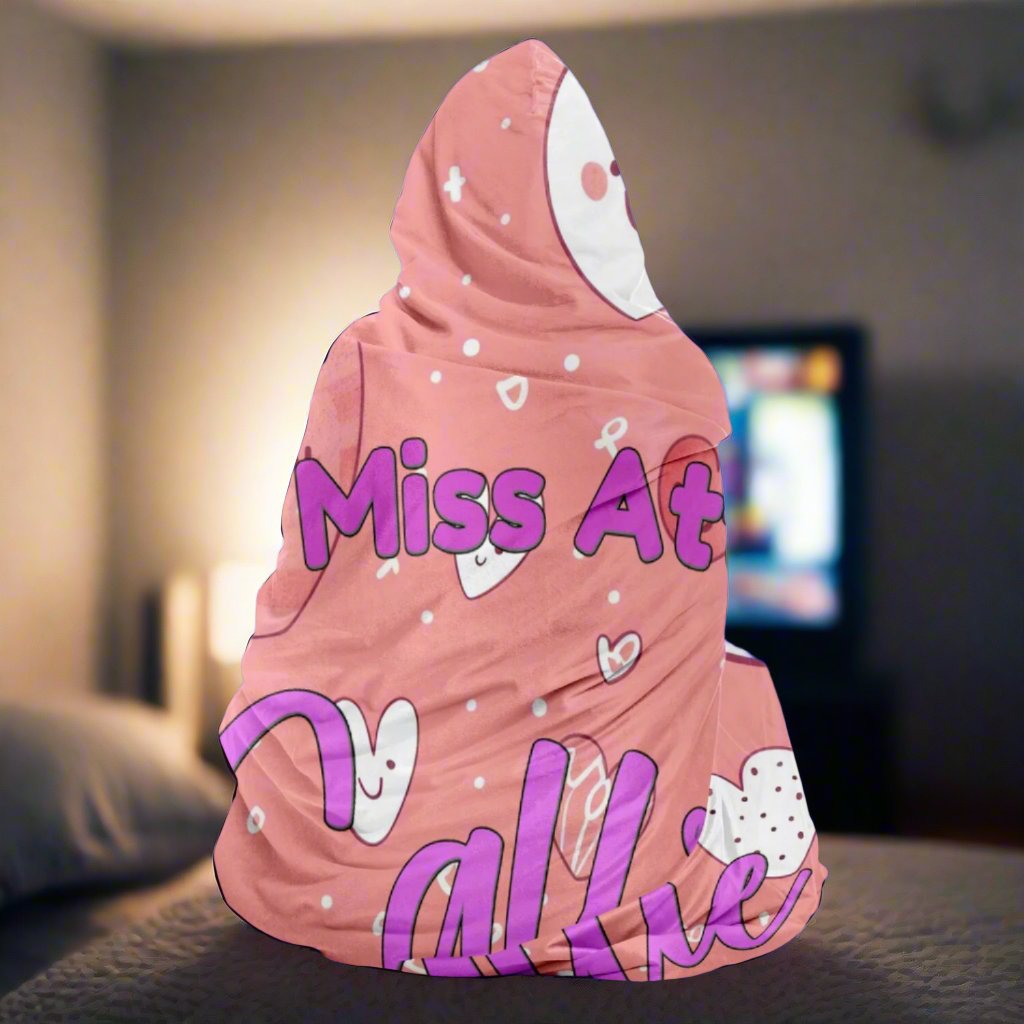 Little Miss Attitude Personalized Hooded Blanket