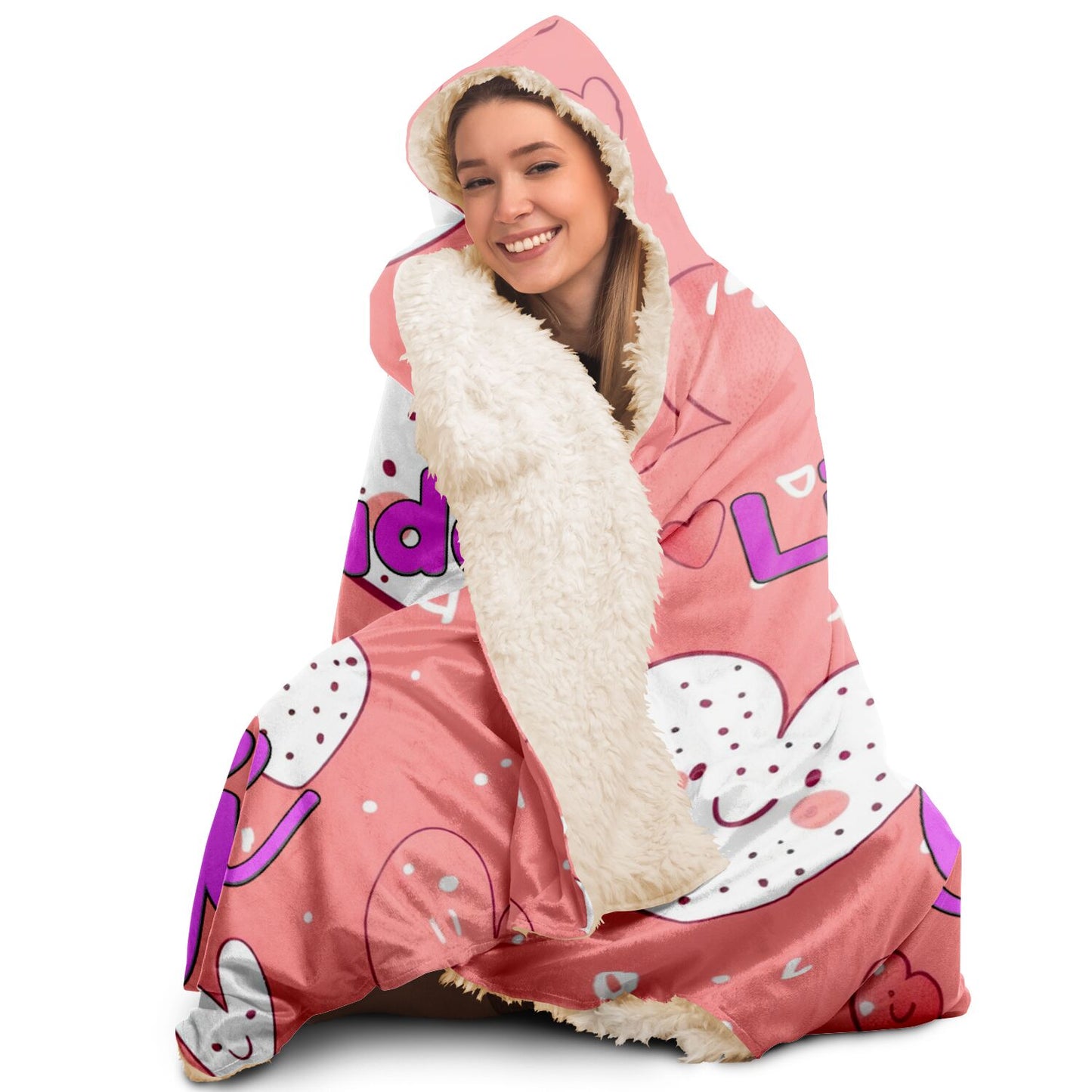 Little Miss Attitude Personalized Hooded Blanket