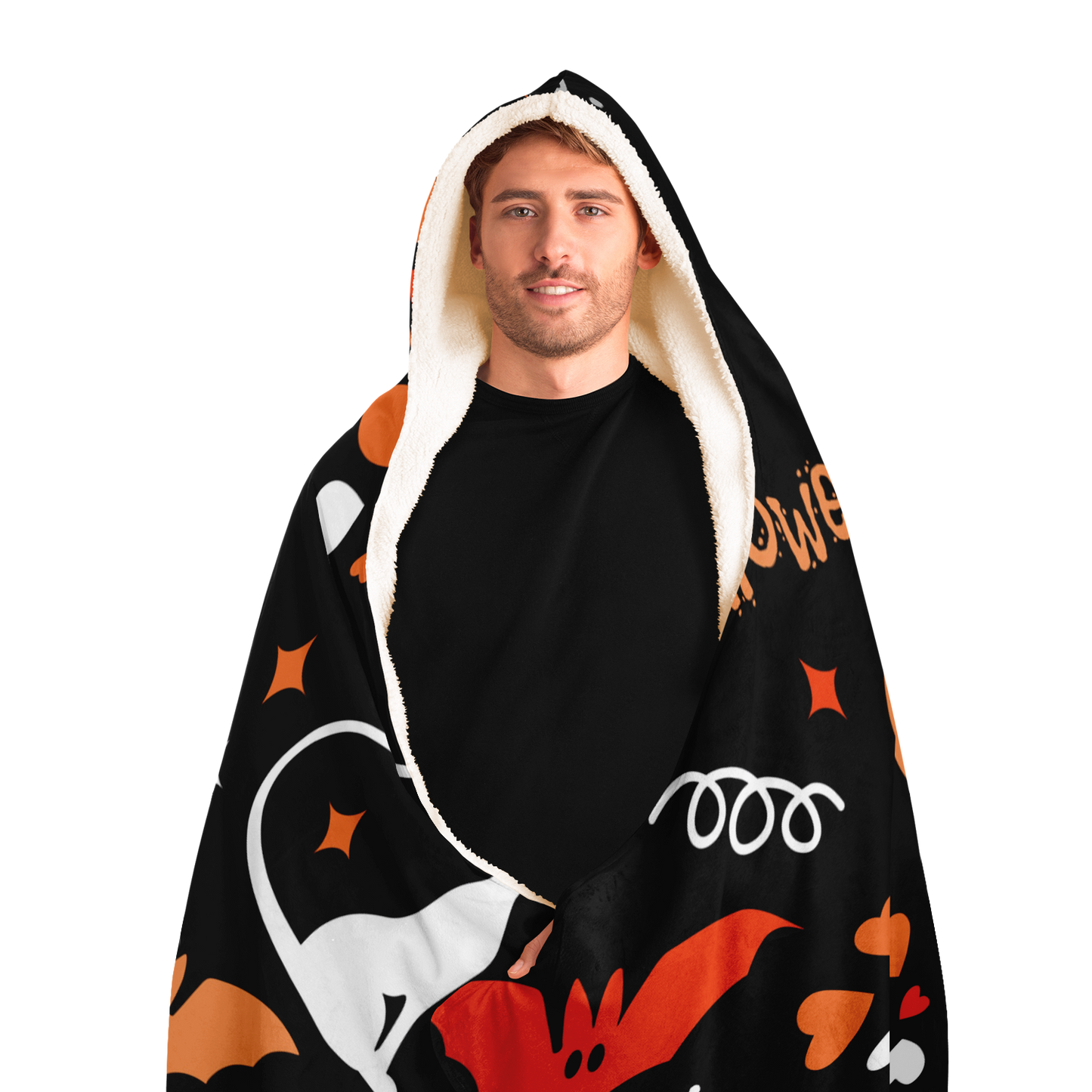 Trick or Treat personalized Hooded Blanket
