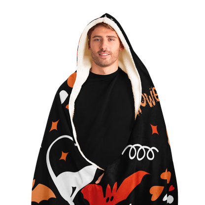 Trick or Treat personalized Hooded Blanket
