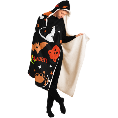 Trick or Treat personalized Hooded Blanket