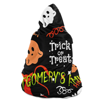 Trick or Treat personalized Hooded Blanket