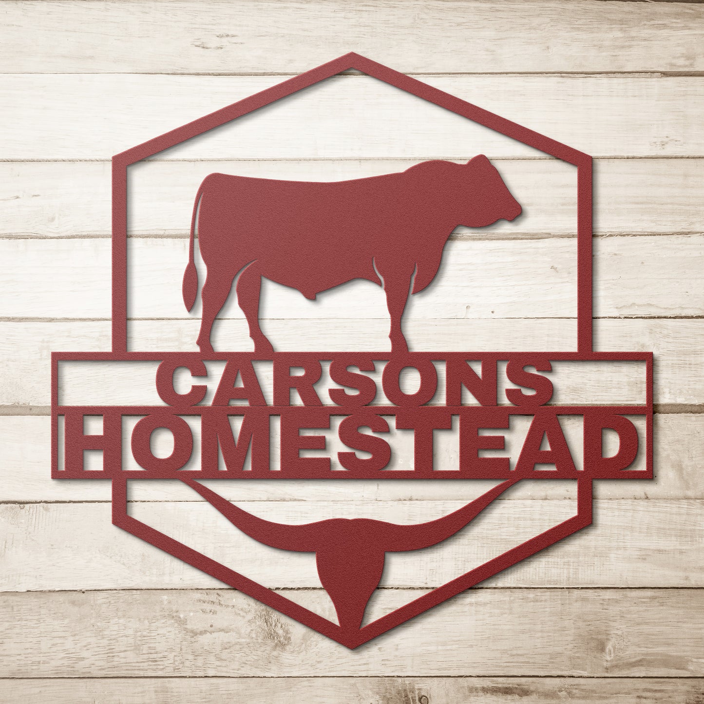 Homestead metal wall art