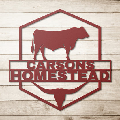 Homestead metal wall art