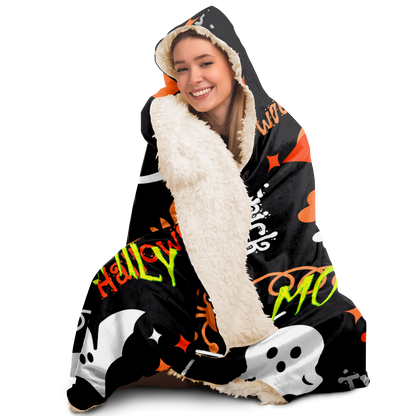 Trick or Treat personalized Hooded Blanket