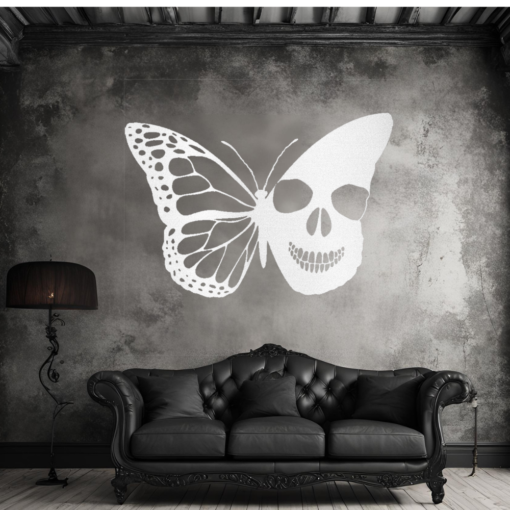 Beauty and Death butterfly wall art