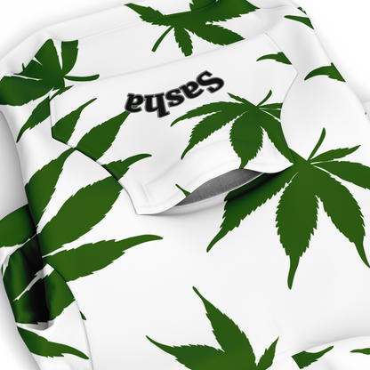 Custom Dog Zip-Up Hoodie - Weed