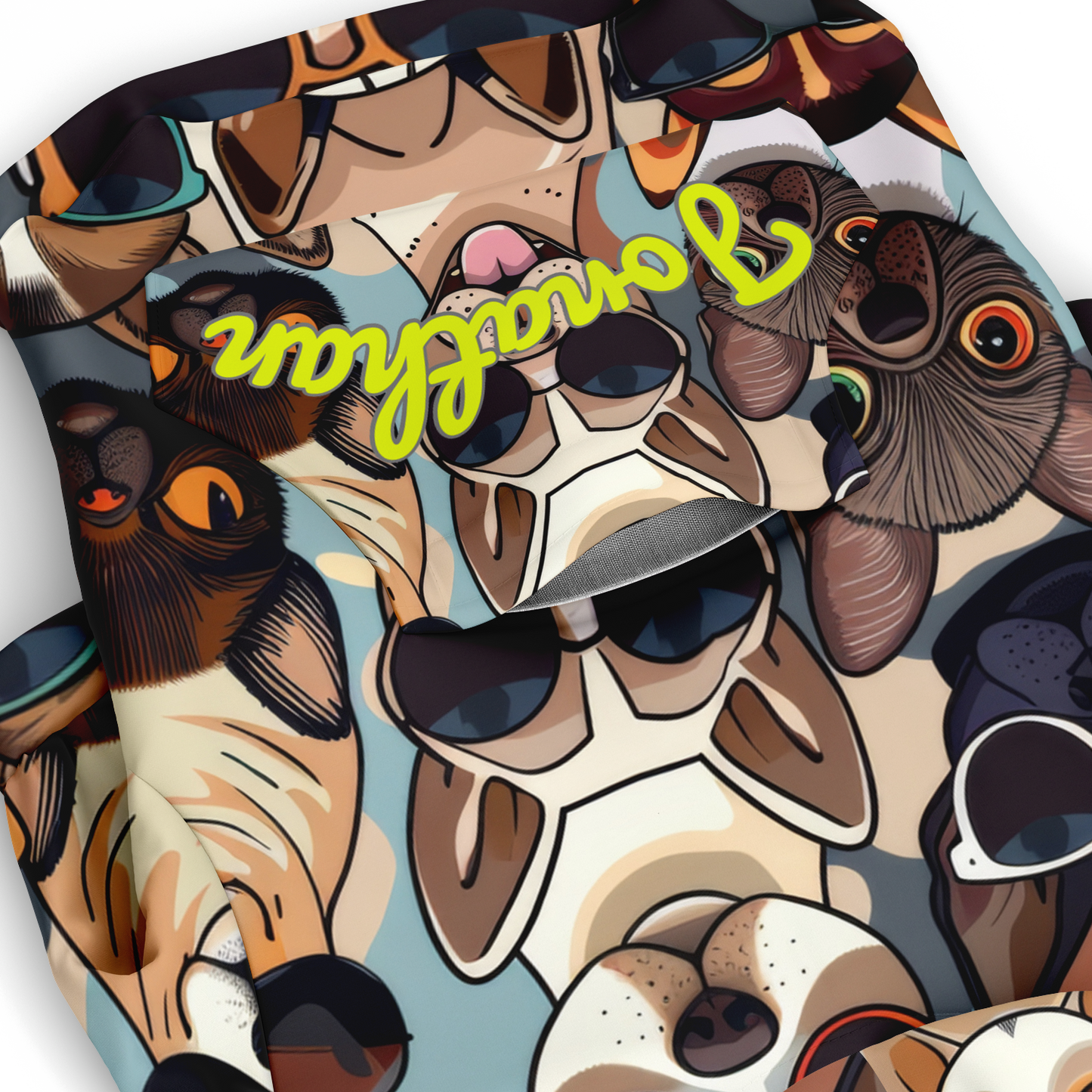 Custom Dog Zip-Up Hoodie - Cool Dog