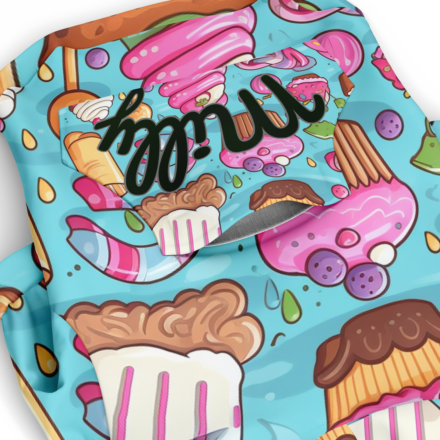 Custom Dog Zip-Up Hoodie - Candy