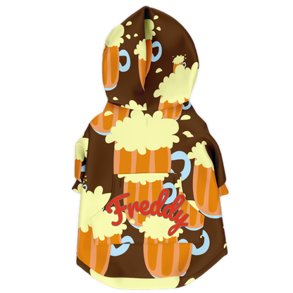 Custom Dog Zip-Up Hoodie - Beer