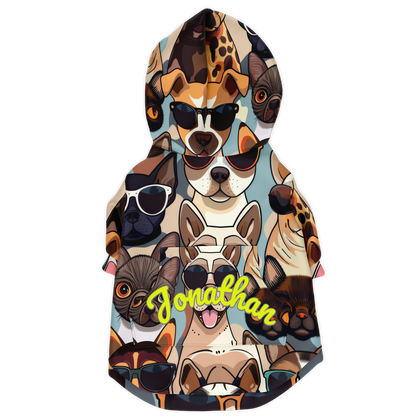 Custom Dog Zip-Up Hoodie - Cool Dog
