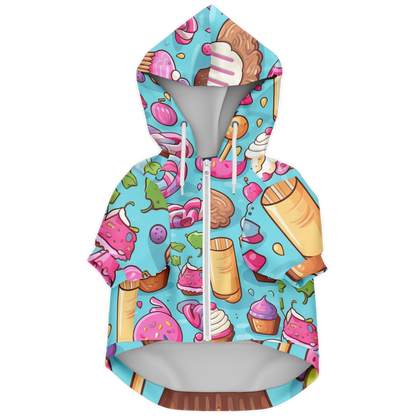 Custom Dog Zip-Up Hoodie - Candy