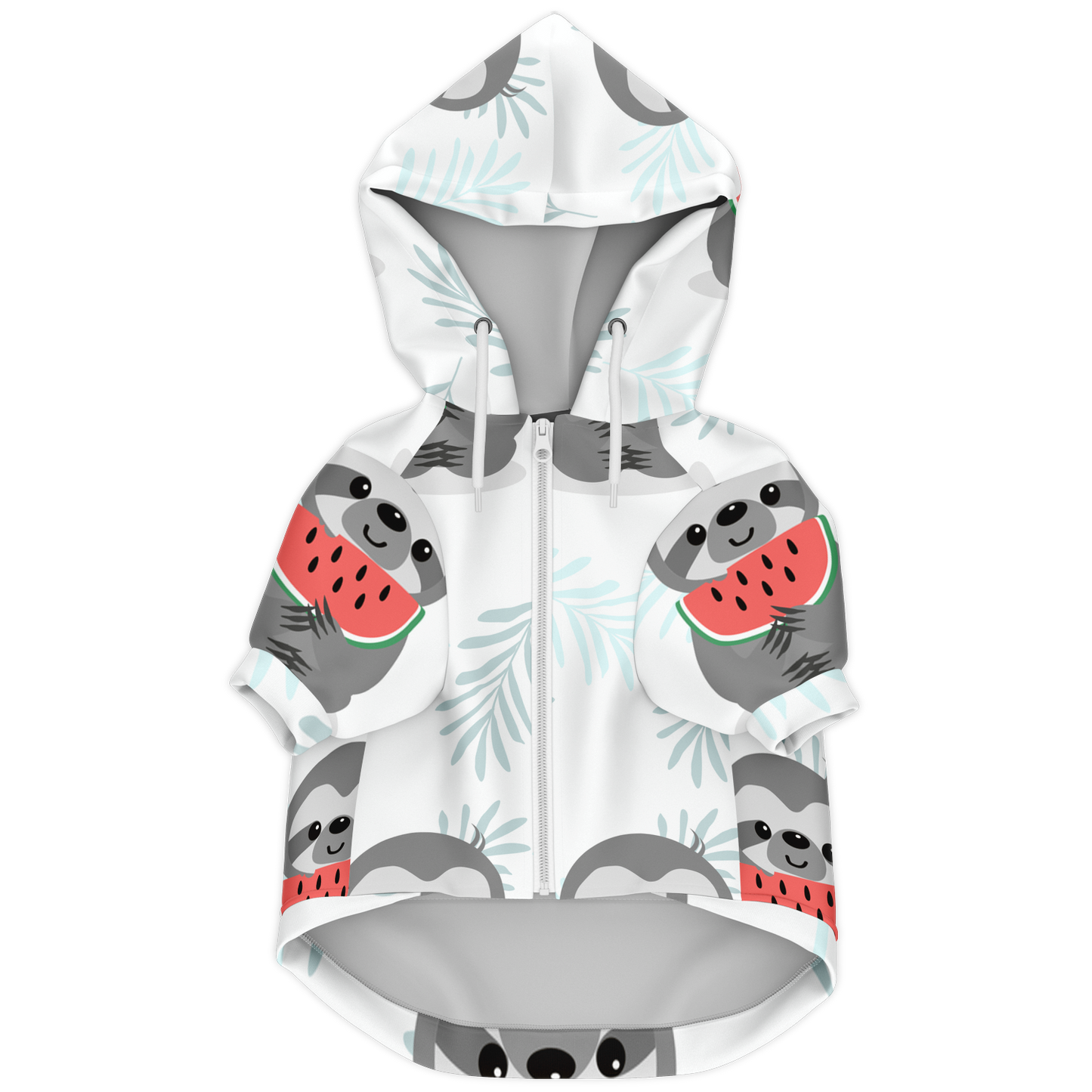 Dog Zip-Up Hoodie - Sloth