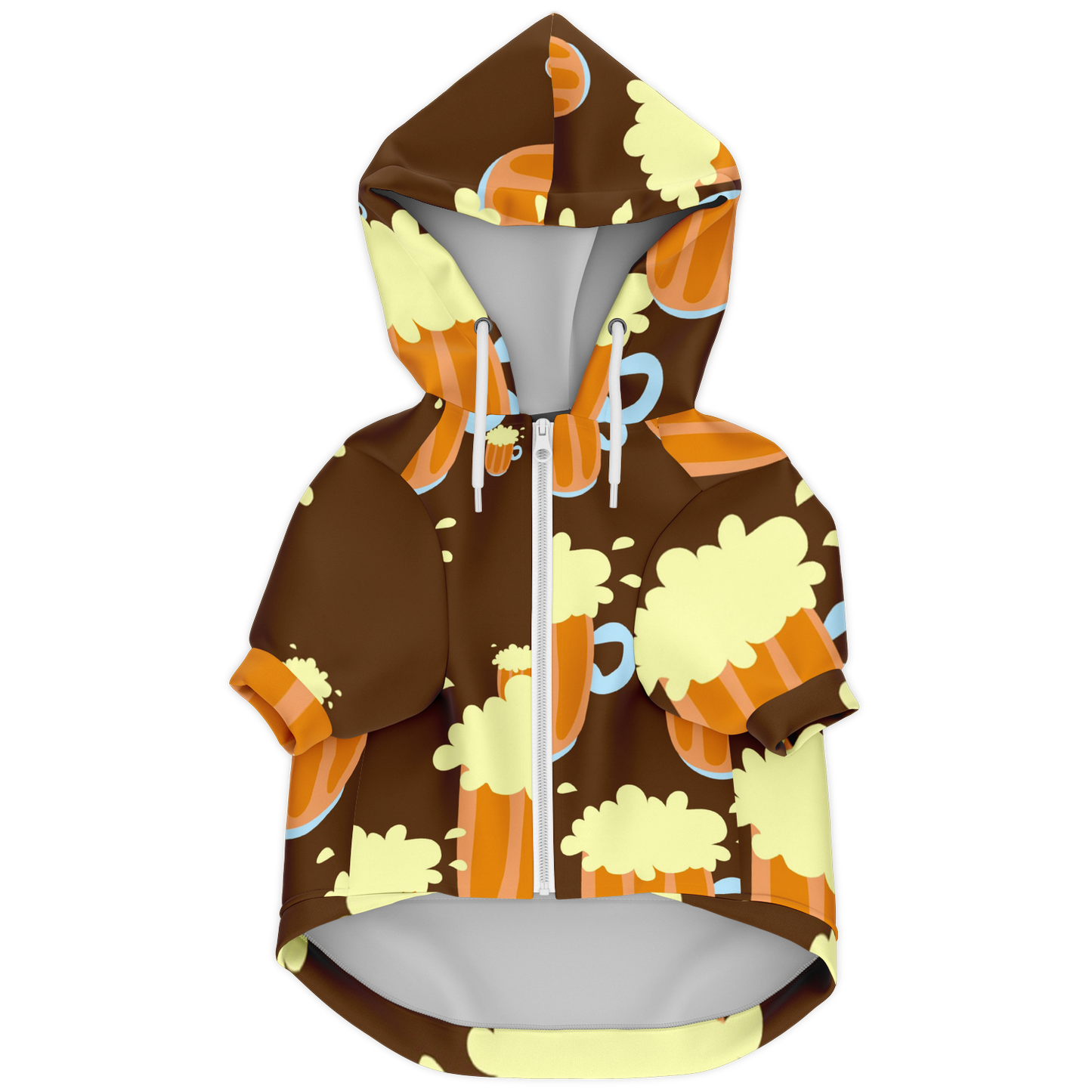 Custom Dog Zip-Up Hoodie - Beer