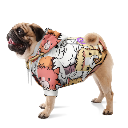 Custom Dog Zip-Up Hoodie - Alpaca