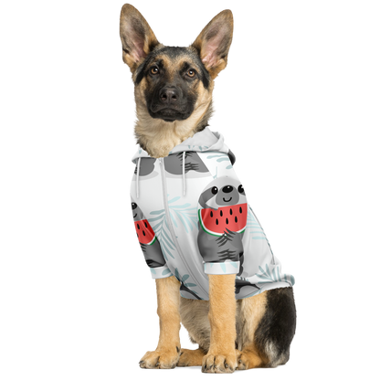 Dog Zip-Up Hoodie - Sloth