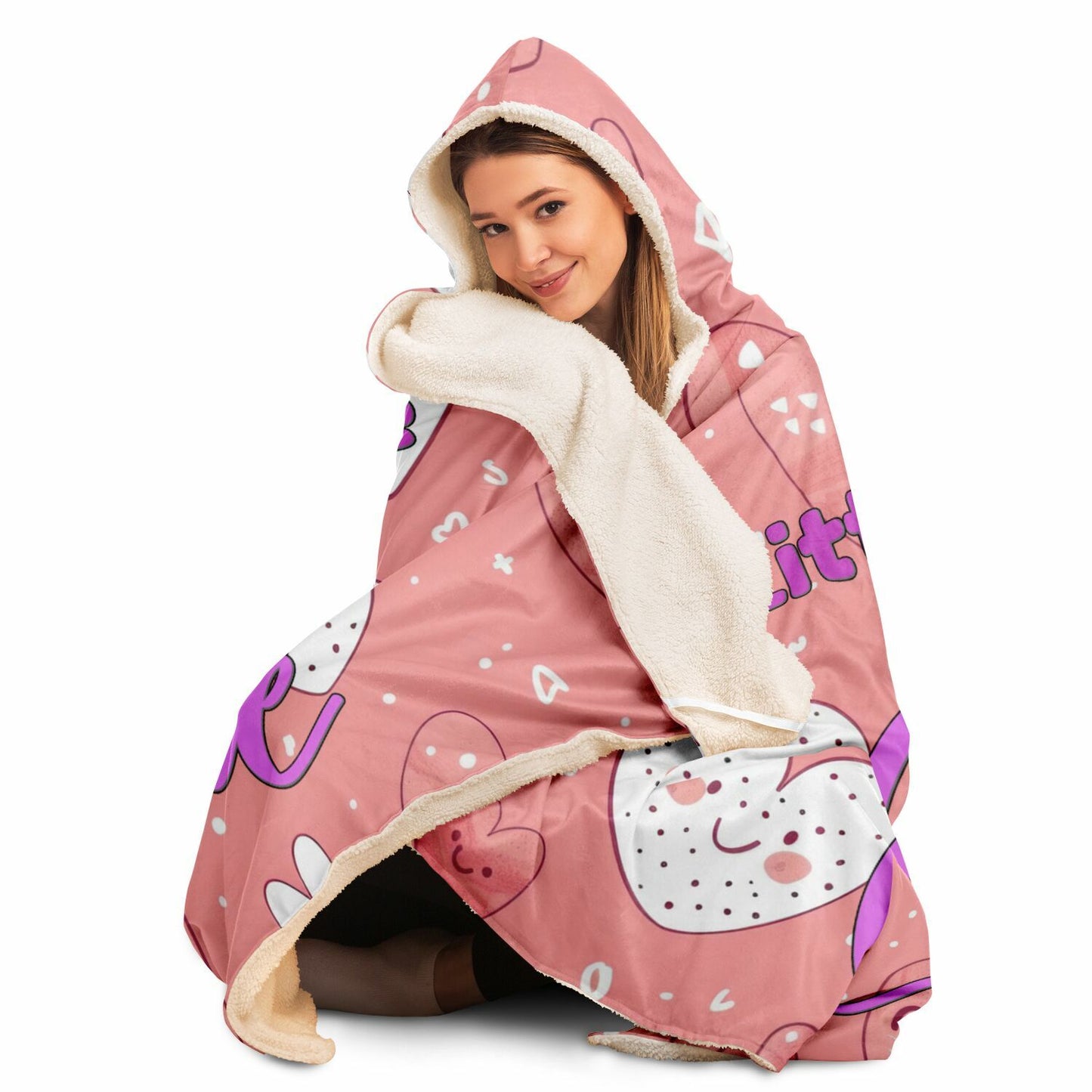 Little Miss Attitude Personalized Hooded Blanket