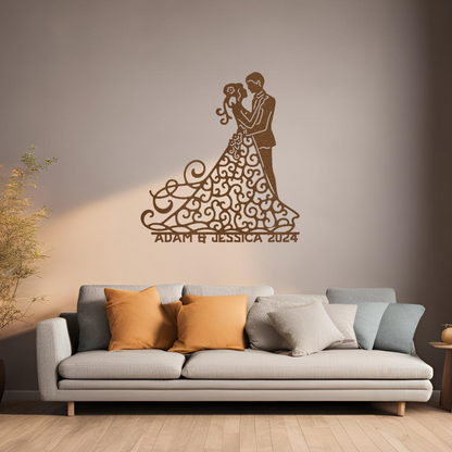 Forever Dance with custom names wall art
