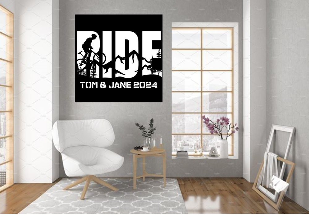 Custom Mountain bike Steel Wall Decor